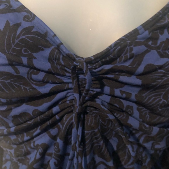 Land’s End swimwear tankini top in size 20W. Blue and black. EUC - Picture 3 of 4